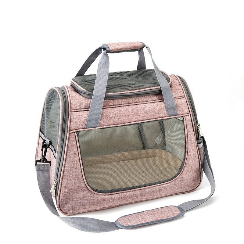 Portable Breathable Detachable Universal Wheel Pet Trolley Bag QS-008-L