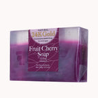 Unisex 24K Gold Cherry Essential Oil Cleansing Soap Bar 5.3 oz