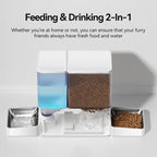 Automatic WiFi Pet Feeder and Water Fountain 2-in-1 Smart App Control