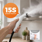 Portable Handheld High Pressure Steam Cleaner with Multi-Surface Accessories 1200W
