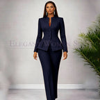 Men's Tailored Two-Piece Blazer and Pants Suit