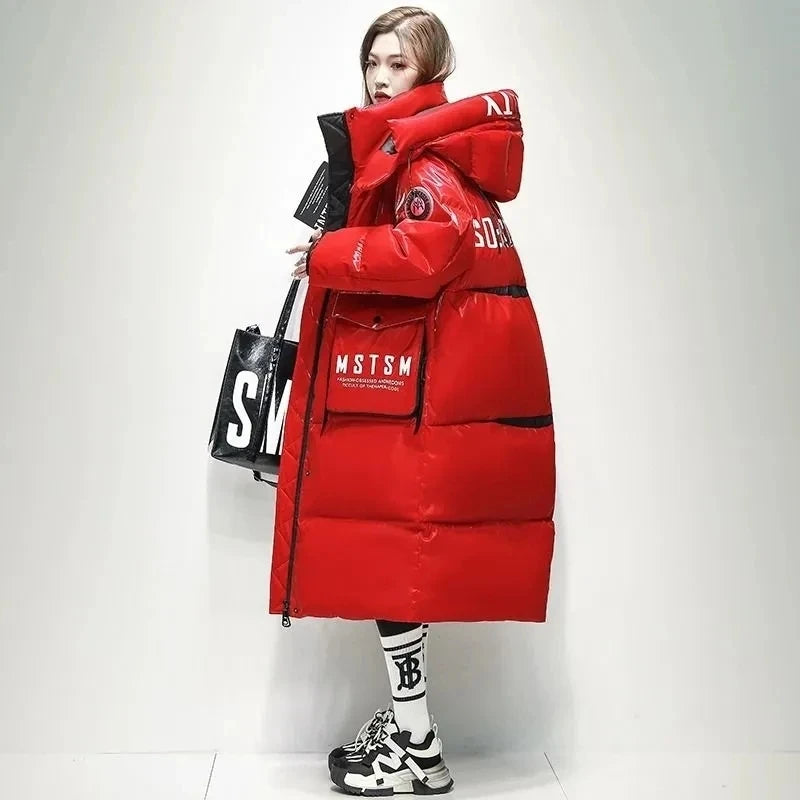 Women's Thick Warm Hooded Down Parka Coat