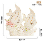 Goldfish Ceramic Ornament and Porcelain Desktop Figurine