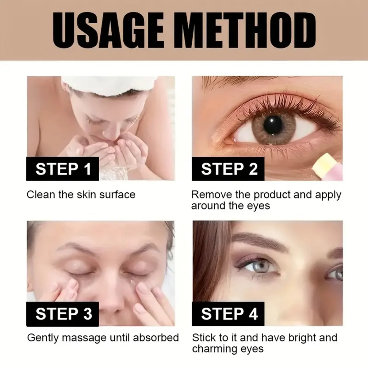Women's Caffeine Nourishing Brightening Eye Cream Stick WA-02-328