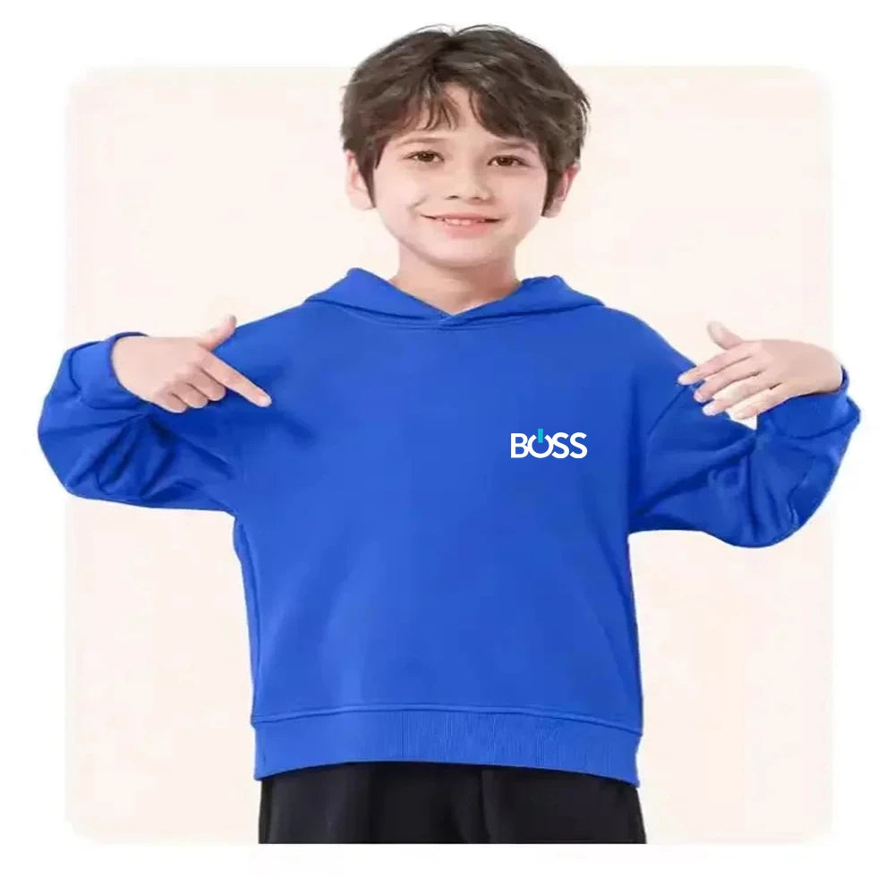 Kids' Printed Hoodie Pants Two-Piece Set