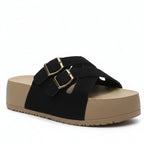 Casual Buckle Sandals Women's Retro Summer Leisure Slides