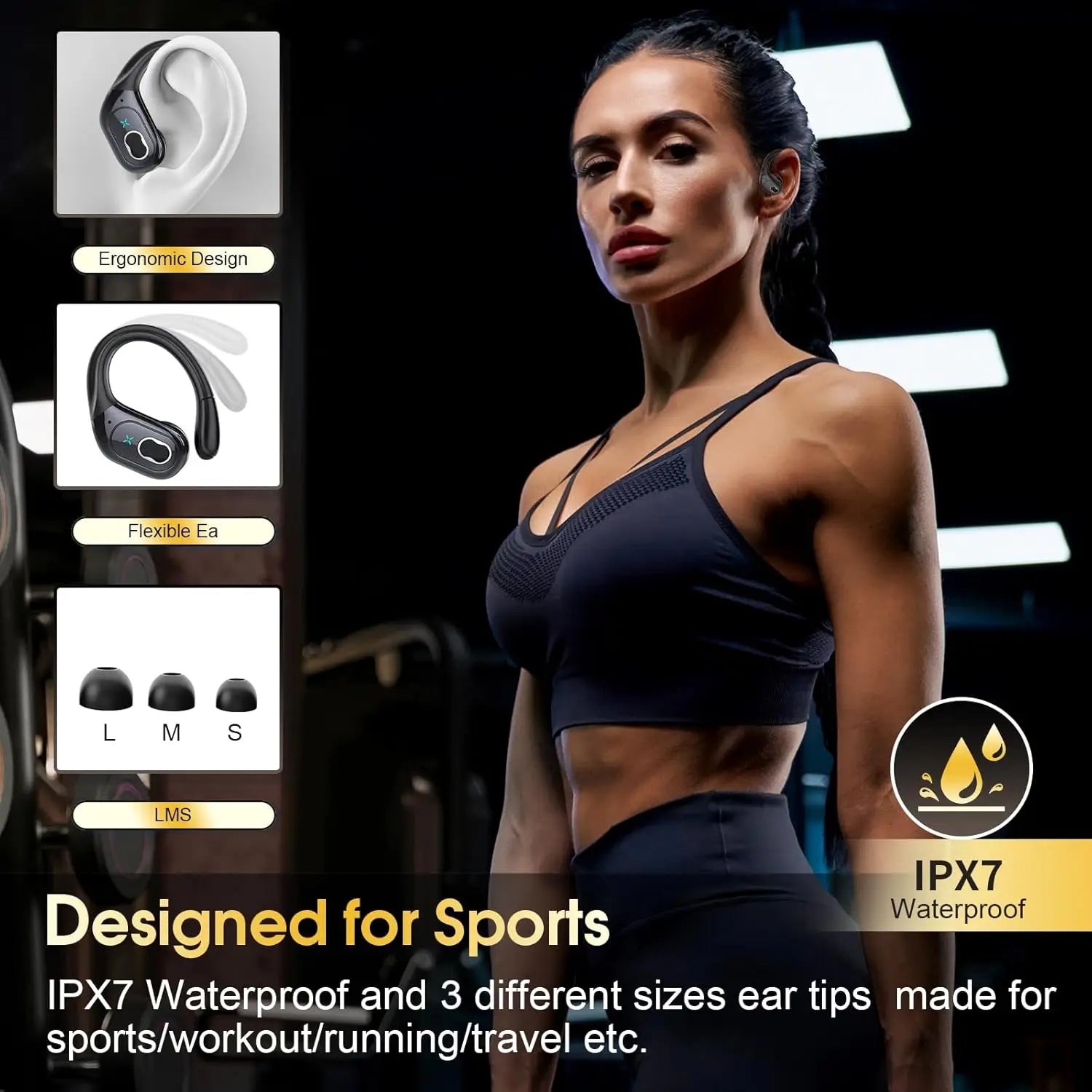 TWS Wireless Bluetooth 5.4 In Ear Earbuds LED Display HD65