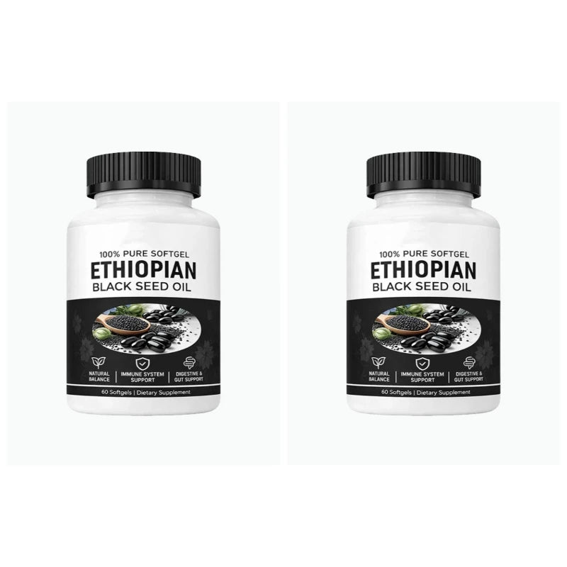 Ethiopian Black Seed Oil Softgels Herbal Dietary Supplement