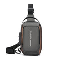 Men's Fashion PU Leather Anti-Theft Casual Crossbody Chest Bag
