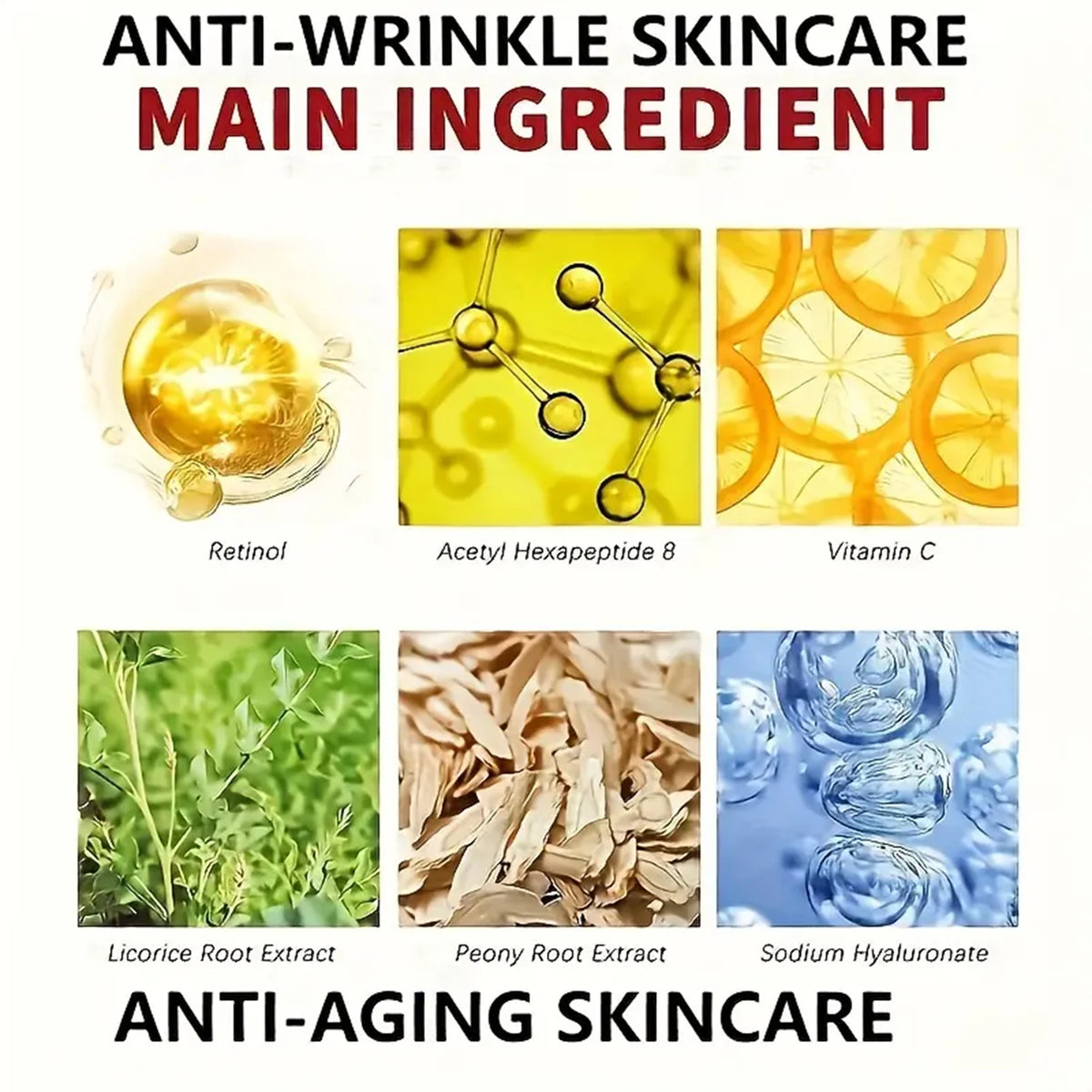 Unisex 6-in-1 Collagen Retinol Firming Anti-Wrinkle Face Cream WA-03-1185 1.8 oz