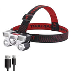 Rechargeable LED Headlamp with Built-in Battery