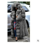 Women's Thick Warm Hooded Faux Fur Coat