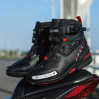 Men's Fashion Leather Breathable Anti-Slip Motorcycle Ankle Boots