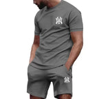 Men's Casual Summer T-Shirt and Pants Suit Set