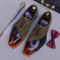 Men's Suede Genuine Leather Sewing Casual Oxford Shoes