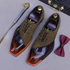 Men's Suede Genuine Leather Sewing Casual Oxford Shoes