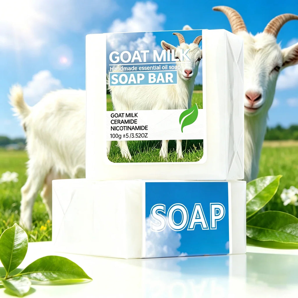 Unisex Goat Milk Ceramide Cleansing Soap Bar 2-Pack