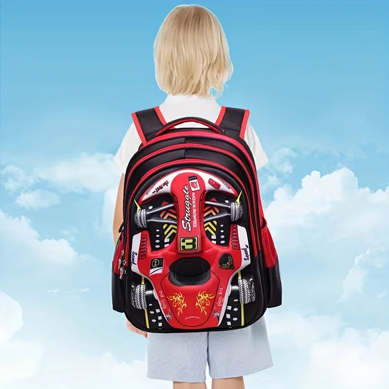Kids' Waterproof 3D Car Preschool School Backpack