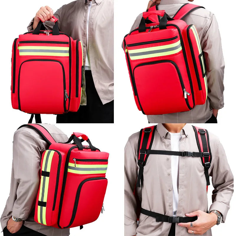 Emergency Rescue Backpack with Multi-Layer Storage