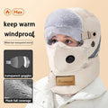 Unisex Windproof Thickened Plush Riding Face Mask Hood