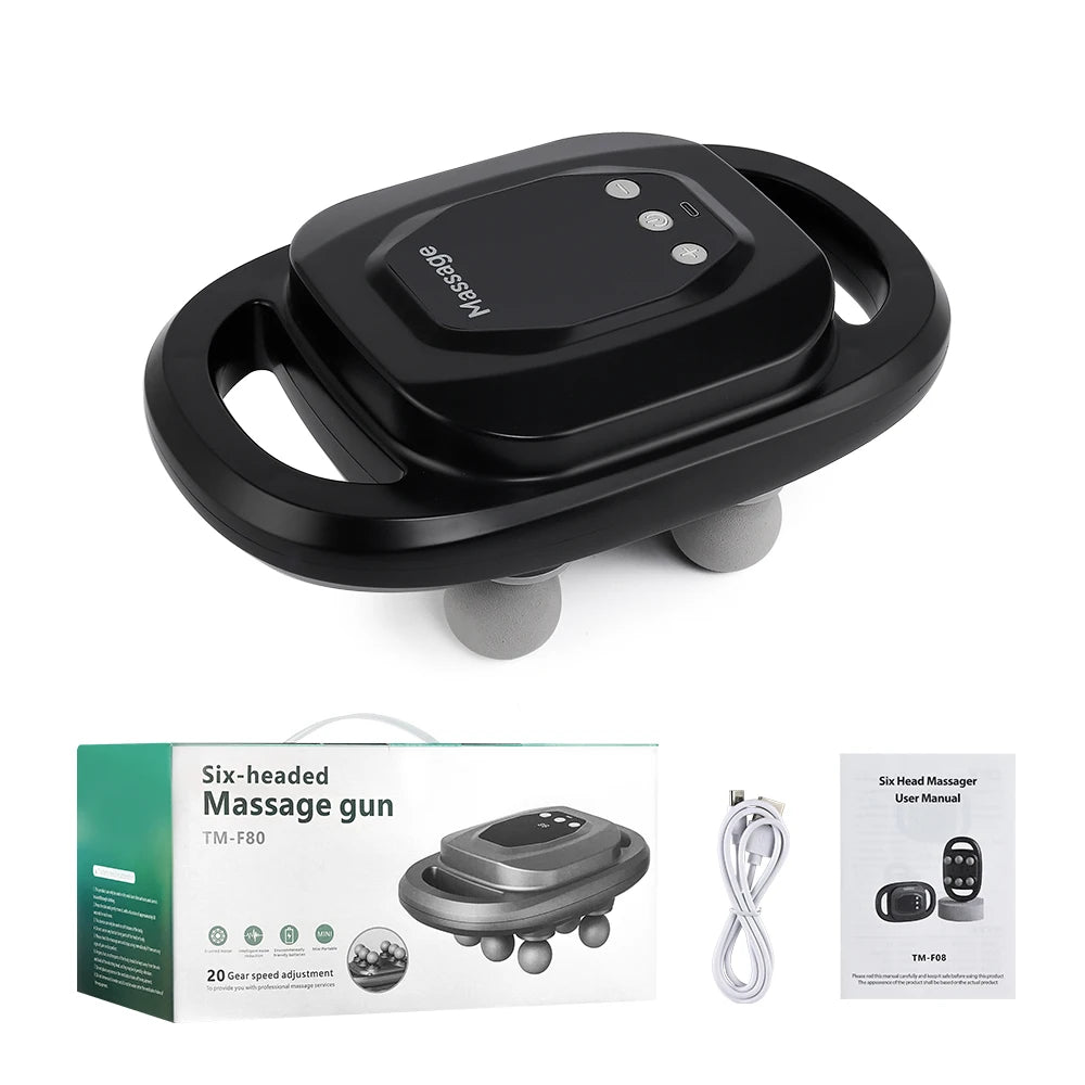 42-Head Cordless Percussion Muscle Massage Gun 1.65in Stroke