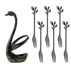 Swan Tableware Holder and Stainless Steel Utensil Stand
