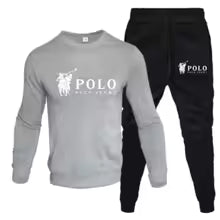 Men's Casual Crewneck Sweatshirt and Jogger Pants Tracksuit Set