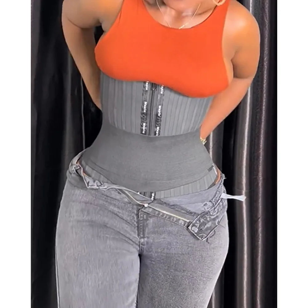 Women's Postpartum Firm Control Waist Trainer Vest Black