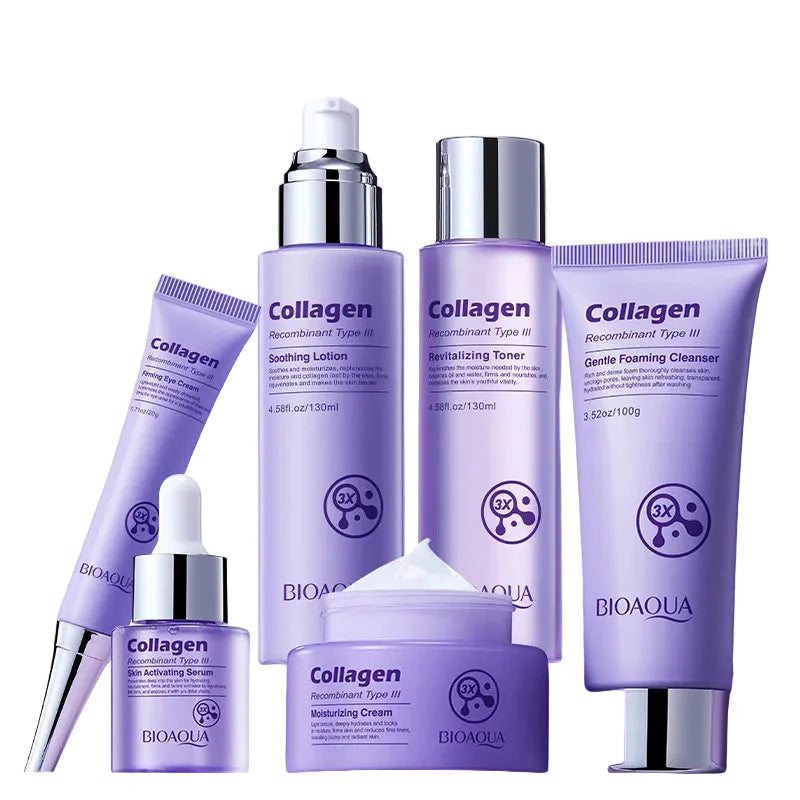 BIOAOUA Collagen 6-Piece Skincare Set Anti-Wrinkle Firming Routine