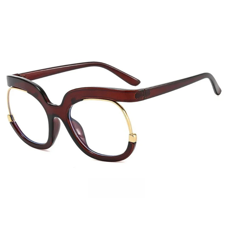 Women's Trendy Round Frame Oversized Reading Glasses