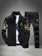 Men's Casual Sweatshirt and Sweatpants Two Piece Tracksuit Set