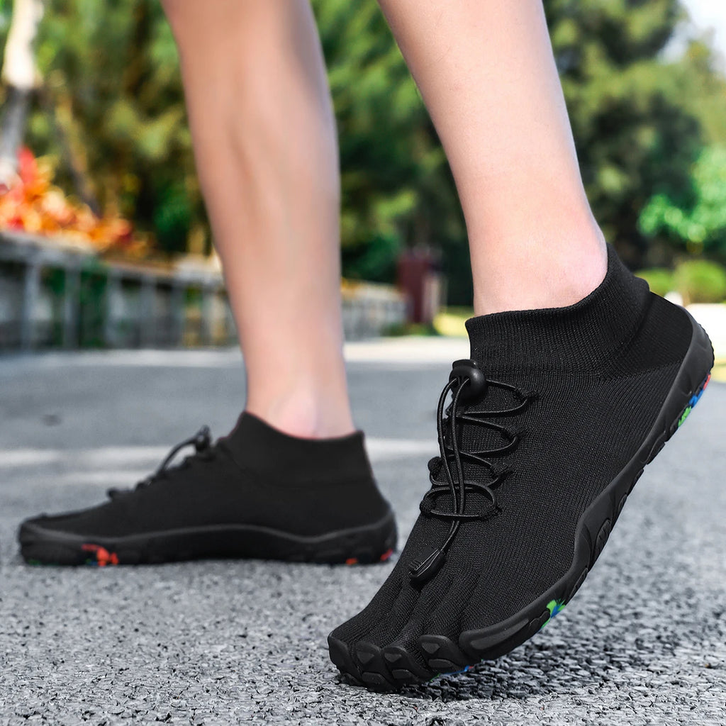 Men's Five-Finger Mesh Athletic Shoes Slip-On Wading Sneakers