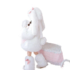 Kids' Cartoon Plush Rabbit Cosplay Costume Winter Warm Set