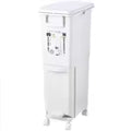 Double Partition Dry and Wet Separation Trash Can with Wheels