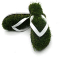 Men's Personalized Grass Anti-Slip Slippers Black and White Rubber Sole