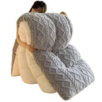 Thick Warm Faux Lambswool Blanket and Soft Plush Duvet Quilt