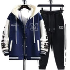 Men's Casual Hooded Sweatshirt and Jogger Pants Tracksuit Set
