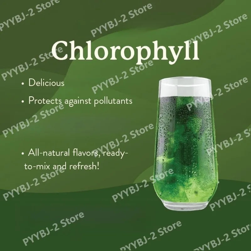 Chlorophyll Powder Plant-Based Drink Mix Supplement 30 Count