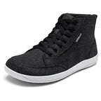 Unisex Mid-Top Canvas Wide Toe Box Barefoot Walking Shoes