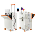 Unisex Aluminum Frame Hard Shell Spinner Travel Suitcase AWN-2313