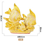 Goldfish Ceramic Ornament and Porcelain Desktop Figurine