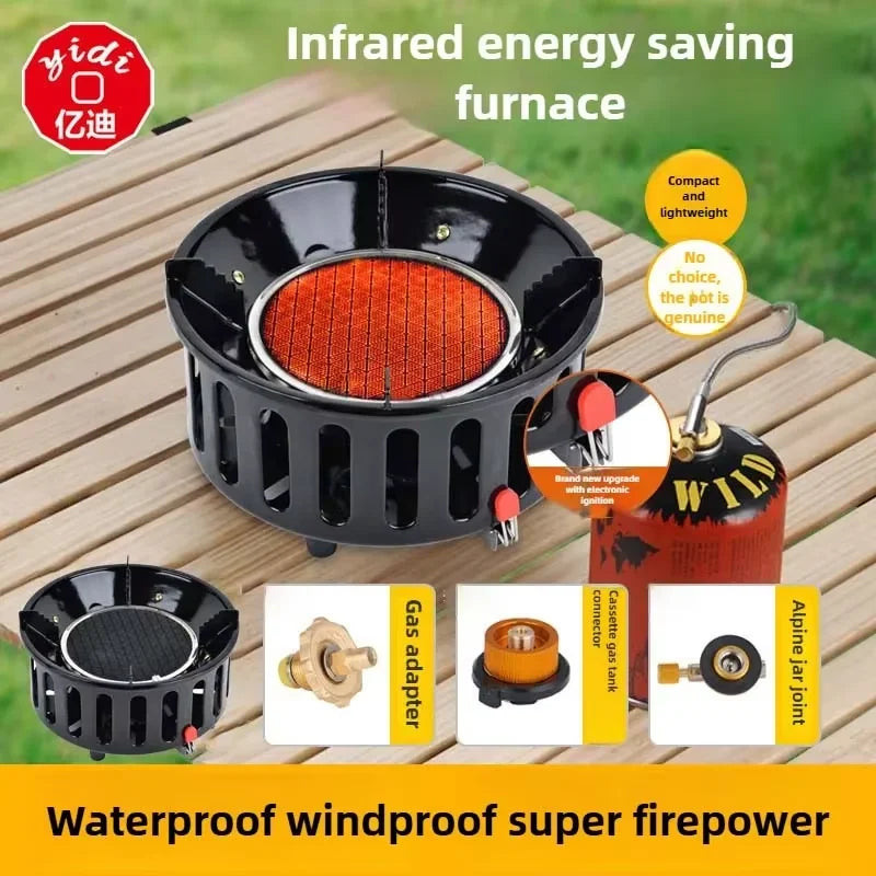19800W 7-Core Camping Gas Stove and High Power Outdoor Burner