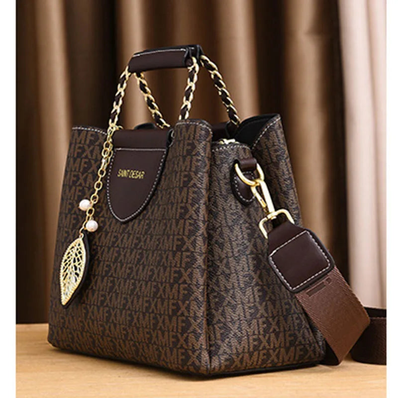 Women's Fashion PU Leather Small Square Shoulder Bag