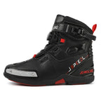 Men's Fashion Leather Breathable Anti-Slip Motorcycle Ankle Boots