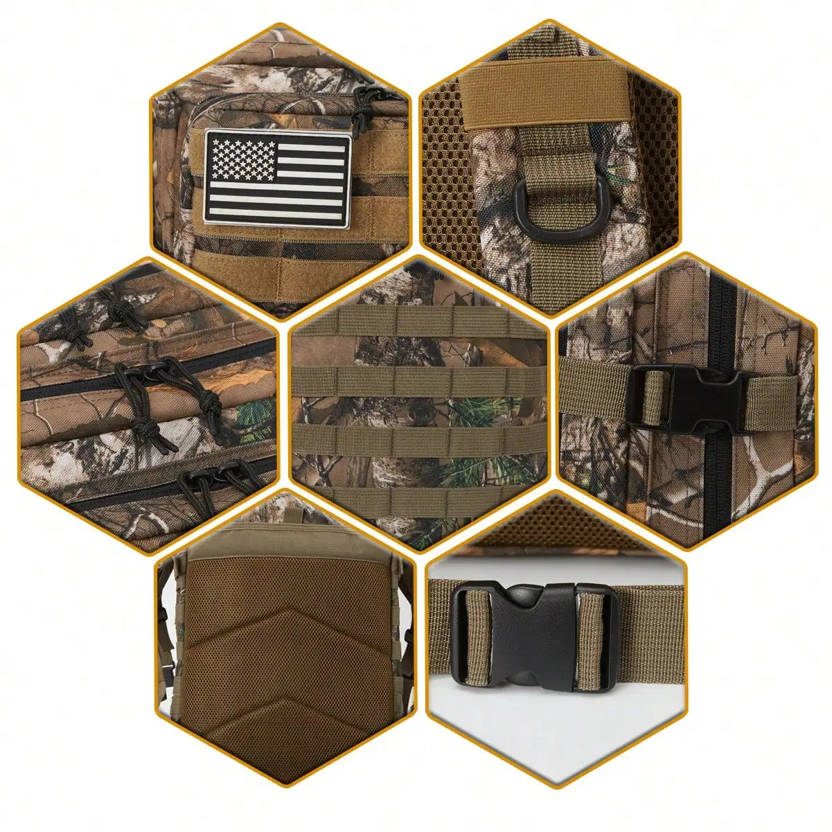 Men's Tactical Heavy Duty 45L Outdoor Backpack