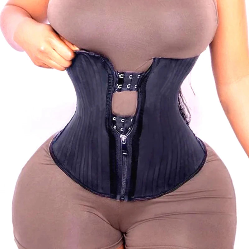 Latex Waist Trainer 25 Steel Bones Shapewear Tummy Control Belt