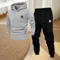 Men's Casual Hoodie and Sweatpants Two Piece Tracksuit Set