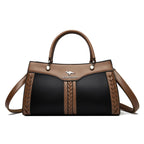 Women's Multi Layered Soft Leather Shoulder Crossbody Bag
