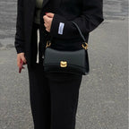 Women's Retro PU Leather Flap Shoulder Crossbody Bag