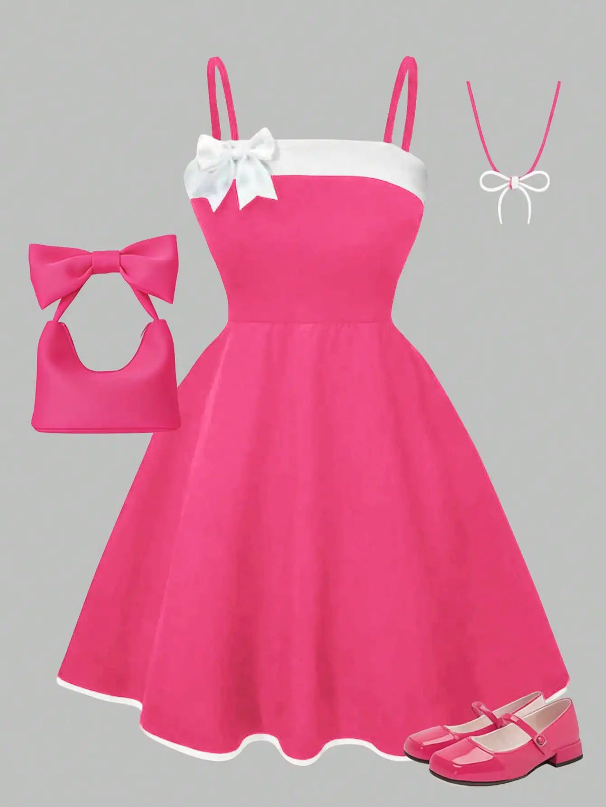 Girls' Bow Summer Dress B1180